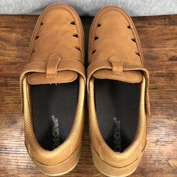 Orthofeet Serene Women's 11.5 WIDE Brown Leather‎ Casual Comfort Walking Shoes - Picture 4 of 11